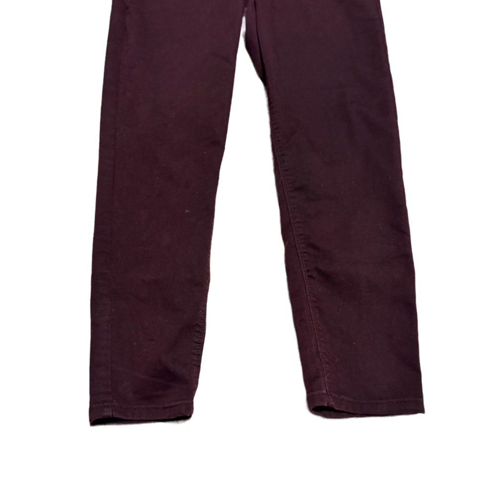 Democracy Jeans Women's 6 Ab Technology Maroon Skinny Stretch Denim - Picture 3 of 6